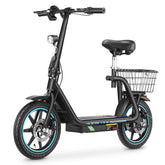 Honey Whale M5Elite E-Scooter - 500W Motor 48V13AH Battery 45KM Range Foldable Design - Black